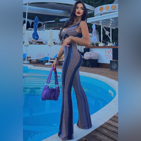 New Direction Pant Set - Navy/combo - Picture 2 of 5